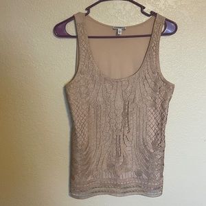 Express Elegant Light Pink Tank Top